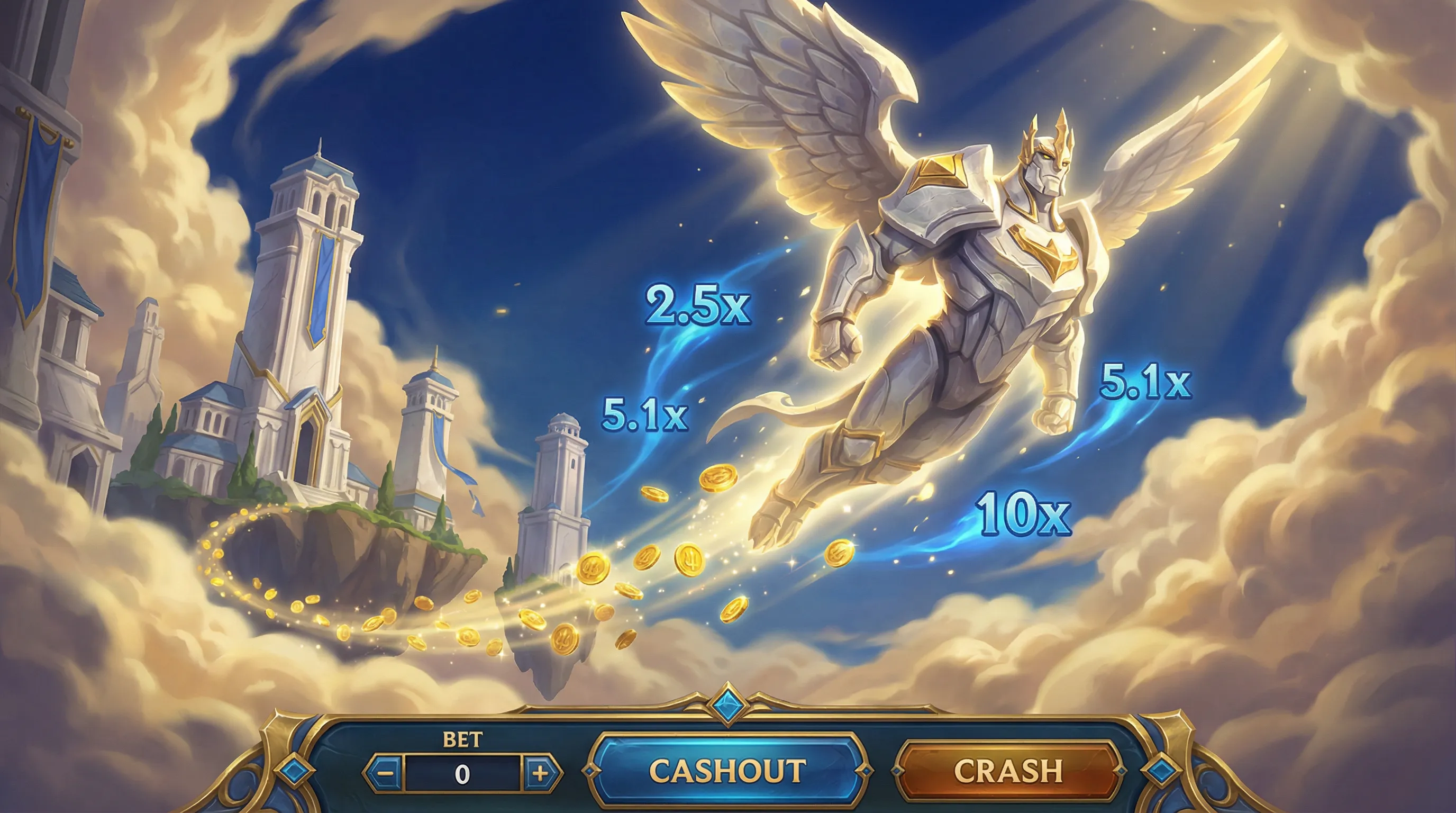 Aviator Demaciano - Jogo de crash com o Guardião voador